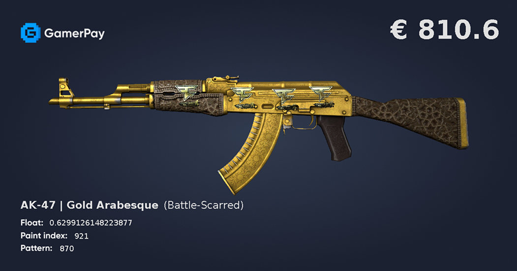 AK-47 Gold Arabesque